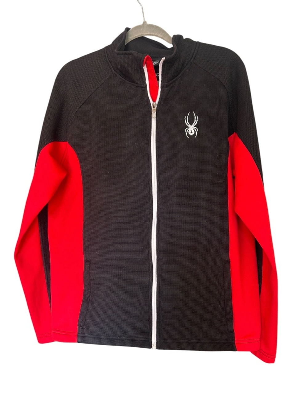 Men’s Spyder Large Red Black Zip Up Jacket